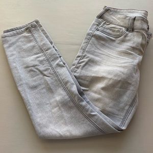 Grey white skinny jeans